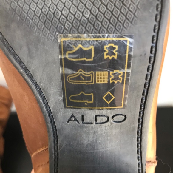 Aldo Leather Mid-calf Boots with Buckle - Picture 6 of 8